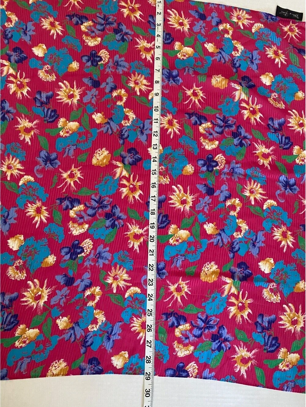 Beautiful Diane Freis Floral Silk Scarf Tasseled Square